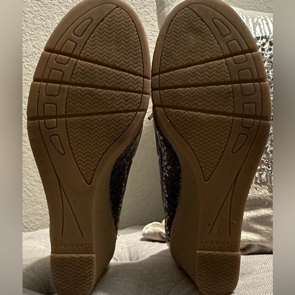🔥 Sperry Top Sider Wedge Heels with Sequins - Picture 11 of 13